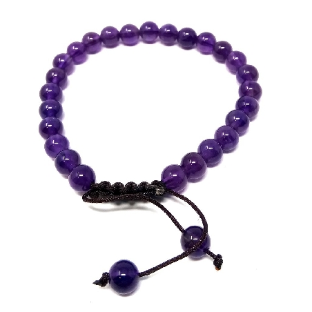 Pulsera de amatista 6 mms.
