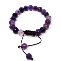 Pulsera de Fluorita púrpura