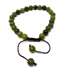Pulsera de jade oscuro 6 mms.