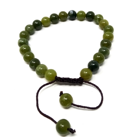 Pulsera de jade oscuro 6 mms.