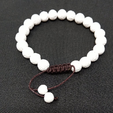 Pulsera de Lava blanca Pulsera de Lava blanca