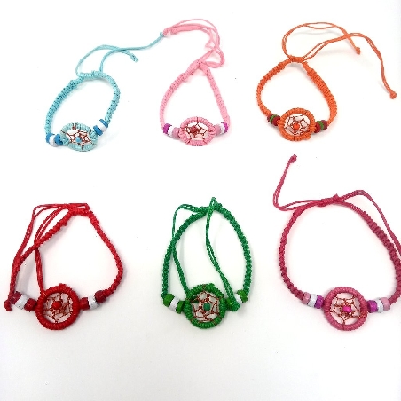 Pulsera atrapasueños macramé