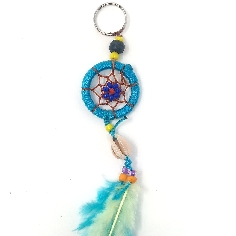 Llavero atrapasueños azul