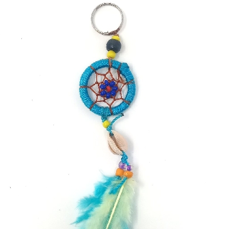 Llavero atrapasueños azul