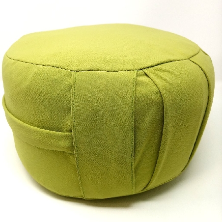 Zafu. Cáscara espelta ecológica. Verde pistacho. Mediano