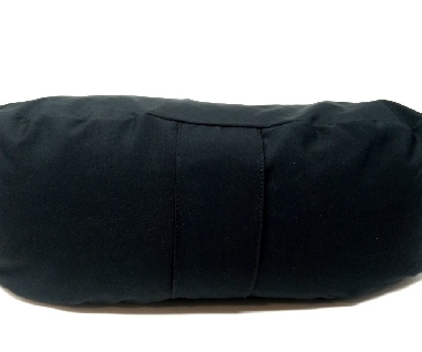 Zafu Cáscara espelta ecológica. Media luna negro.