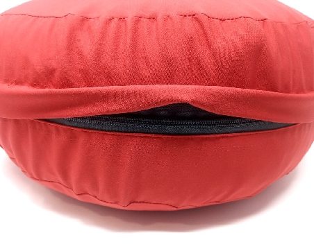 Zafu Cáscara espelta ecológica. Rojo extra grande