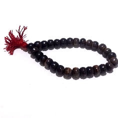 Pulsera hueso esmaltado en negro