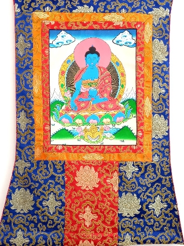 Buda de la Medicina con brocado mediano