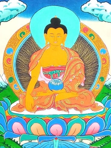 Shakiamuni con brocado mediano