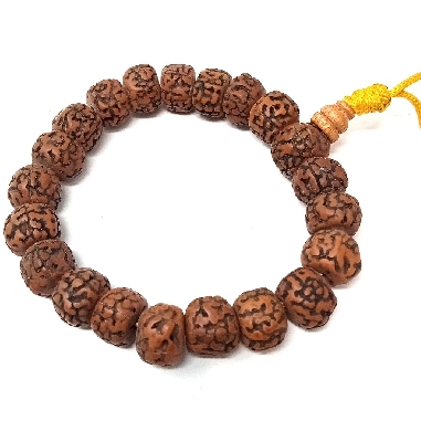 Pulsera rudraksa pulida fina