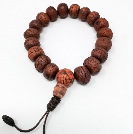 Pulsera de semilla de Bodi nepalí- Marrón