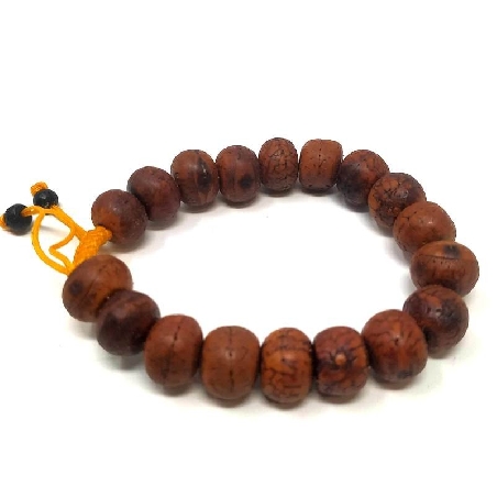 Pulsera de semilla de Bodi nepalí- Marrón