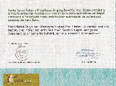 Certificado autenticidad cuencos "Full moon"