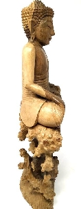 Buda de madera de Hibisco- 45 cms. 2
