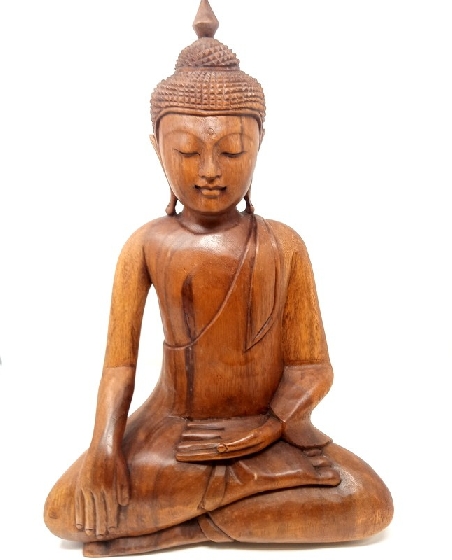 Buda de madera Tailandés- 30 cms.