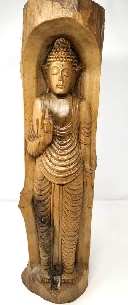 Buda en tronco de madera 40 cms.