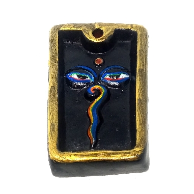 Incensario de terracota "Ojos de Buda"