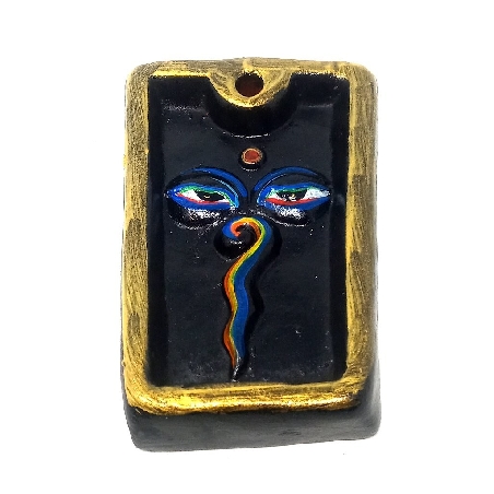 Incensario de terracota "Ojos de Buda"