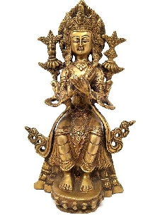 Maitreya de bronce- 23 cms.