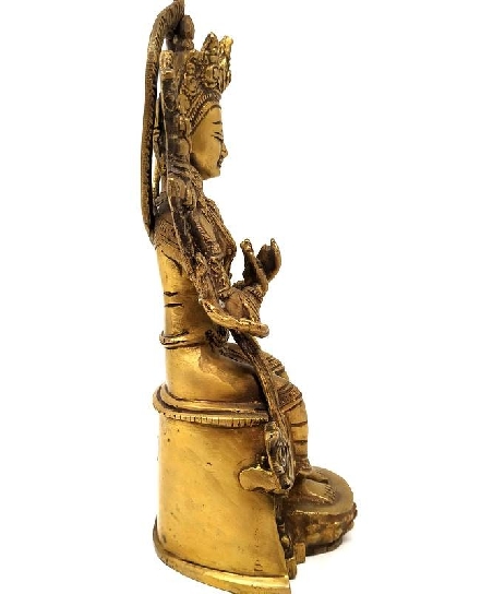 Maitreya de bronce- 23 cms.