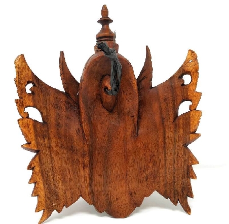 Cabeza Ganesh de madera- 27 cms.