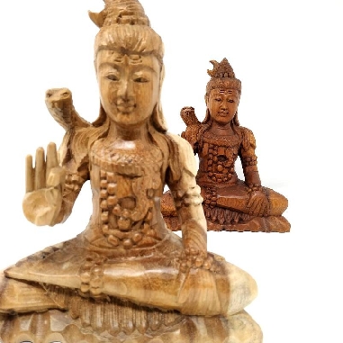 Shiva de madera- 25 cms.
