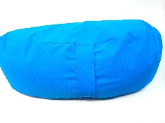 Zafu cáscara esbelta ecológica. Azul. Media luna