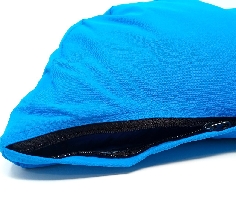 Zafu cáscara esbelta ecológica. Azul. Media luna 2