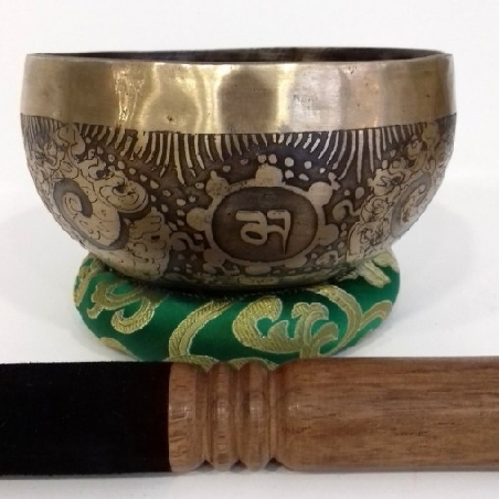 Cuenco jambati grabado 800-1000 grs. 16-18 cms. diametro