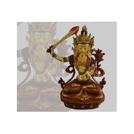 manjushree cobre y oro 15 cms.
