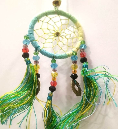 Atrapasueños colores apas2- 12 x 7 cms