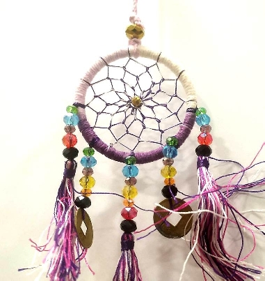 Atrapasueños colores apas2- 12 x 7 cms