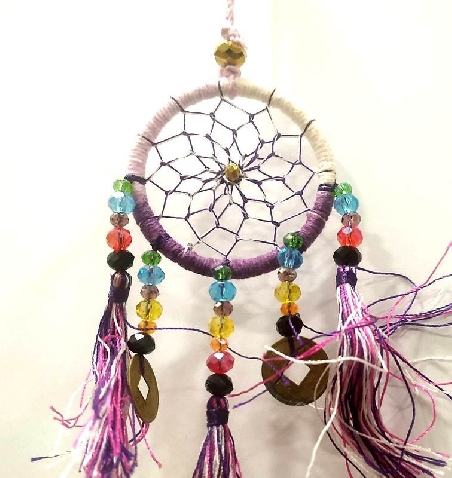 Atrapasueños colores apas2- 12 x 7 cms