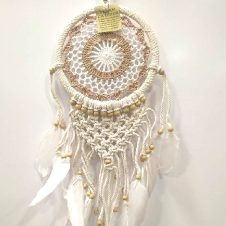 Atrapasueños Mandala macramé Apas12 45 x 17 cms. Atrapasueños Mandala macramé Apas12 45 x 17 cms.