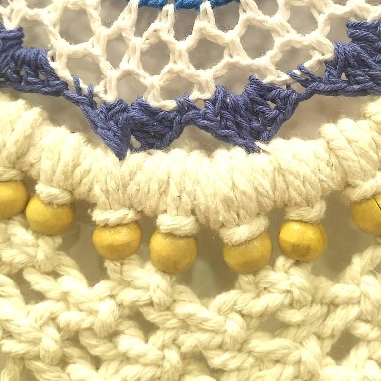 Atrapasueños Mandala macramé Apas12 45 x 17 cms.