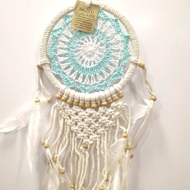 Atrapasueños Mandala macramé Apas12 45 x 17 cms.