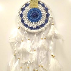 Atrapasueños Mandala macramé Apas21- 27 x 17 cms. 2