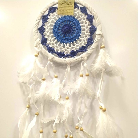 Atrapasueños Mandala macramé Apas21- 27 x 17 cms.