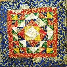 Tela altar cuadrada "Mandala" 45 x 45 cms.