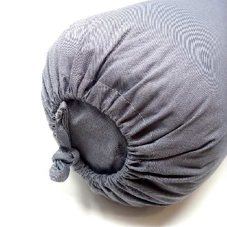 cojin de yoga cilindrico- Gris