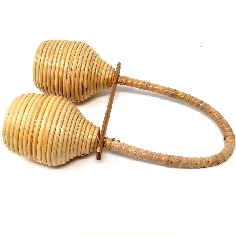 Maraca ratán doble