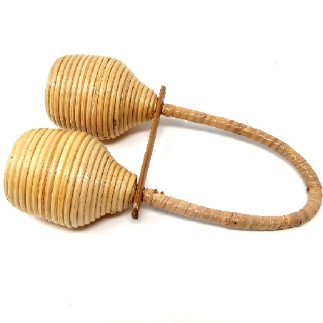 Maraca ratán doble
