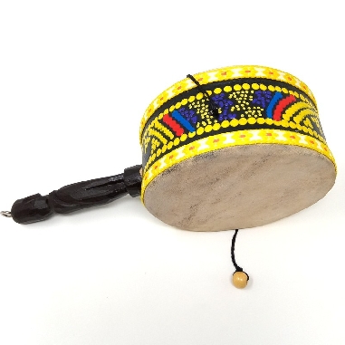 Damaru con mango mediano