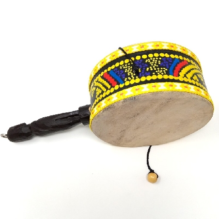 Damaru con mango mediano