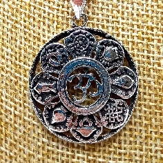 Colgante de plata "Signos auspiciosos II"