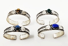 Pulsera alpaca Dorje con mineral 2