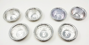 Set 7 cuencos ofrendas aluminio mediano