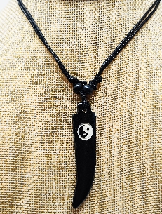 Colgante de hueso "Yin y yang" colghu58 (3 unidades)