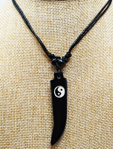 Colgante de hueso "Yin y yang" colghu58 (3 unidades)